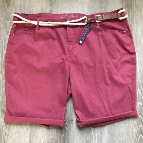 gloria vanderbilt plus size bermuda shorts